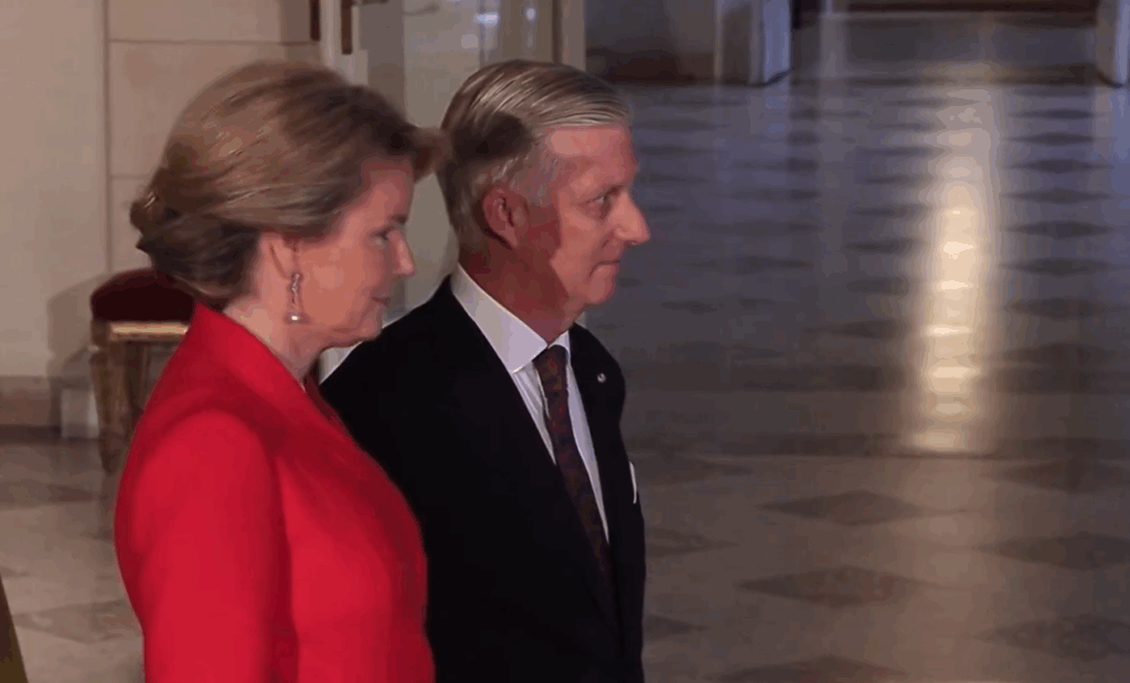 King Philippe and Queen Mathilde of the Belgians in profile