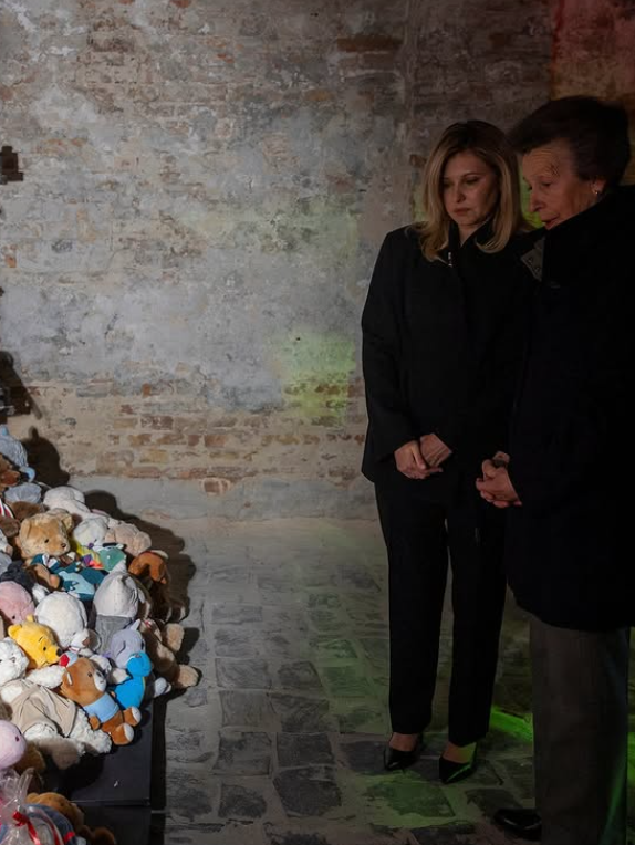 Princess Anne visits the Children's Memorial in Kyiv