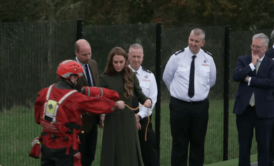 Princess and Princess of Wales take part in Water Rescue exercise in Northern Ireland