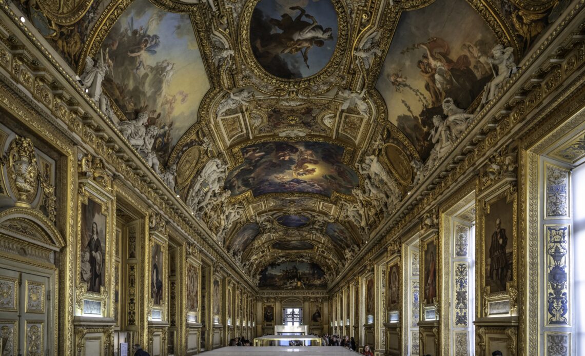 The Galerie d'Apollon at the Louvre - Comte de Paris releases statement on jewel theft