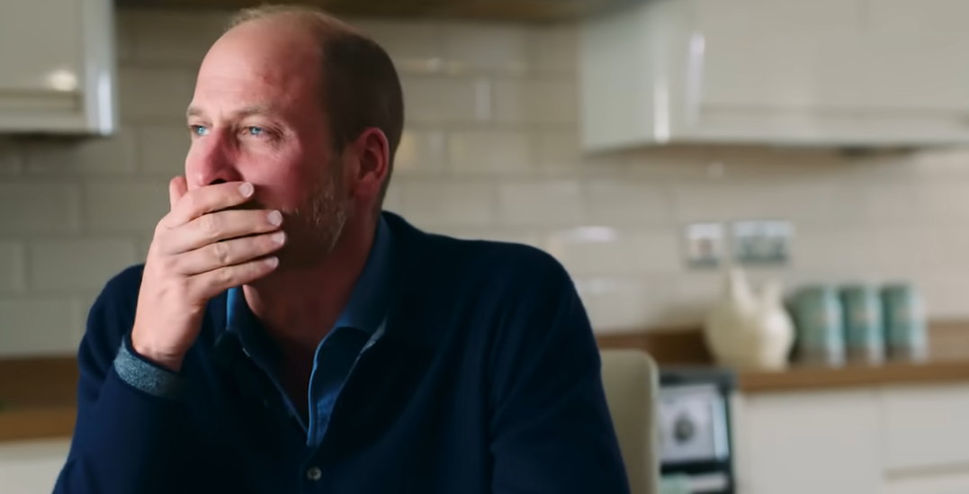 Prince William is moved to tears during a conversation