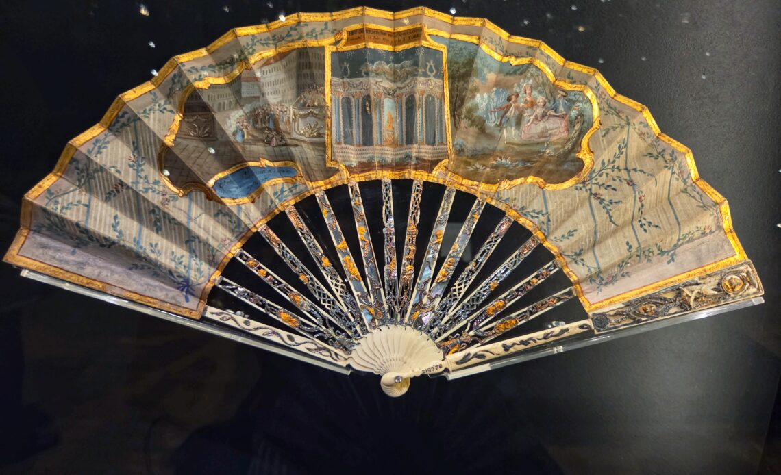 A fan in the Marie Antoinette exhibition
