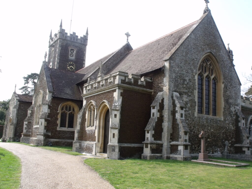 The Church of St. Mary Magdalene at Sandringham where the Royal Family attend service on Christmas Day