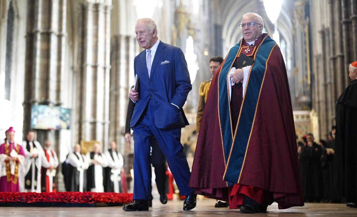 King Charles attends an Advent Service at Westminster Abbey