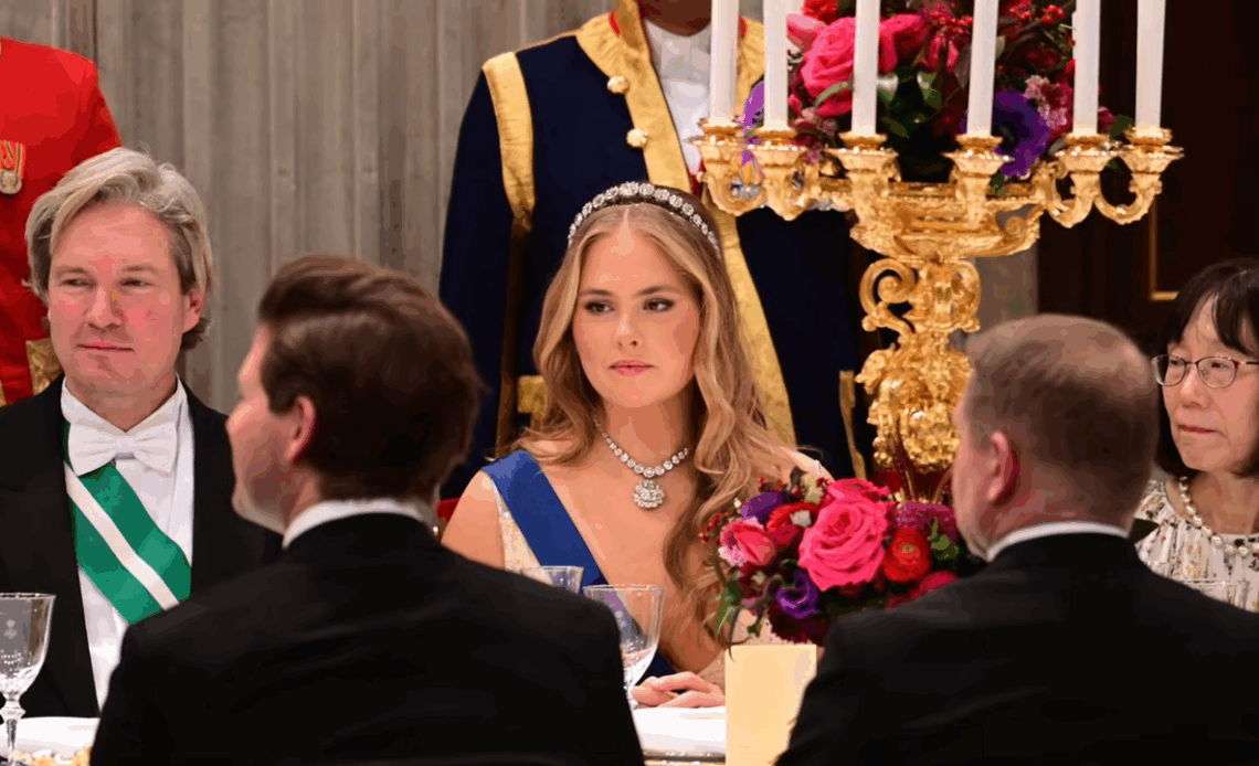 Princess Catharina-Amalia at the Finnish State Banquet
