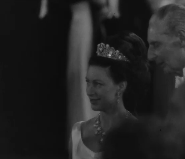 Princess Margaret in the Turquoise Tiara at the Royal Film Performance in 1967