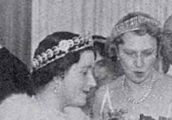 Queen Elizabeth The Queen Mother in the Teck Crescent Tiara