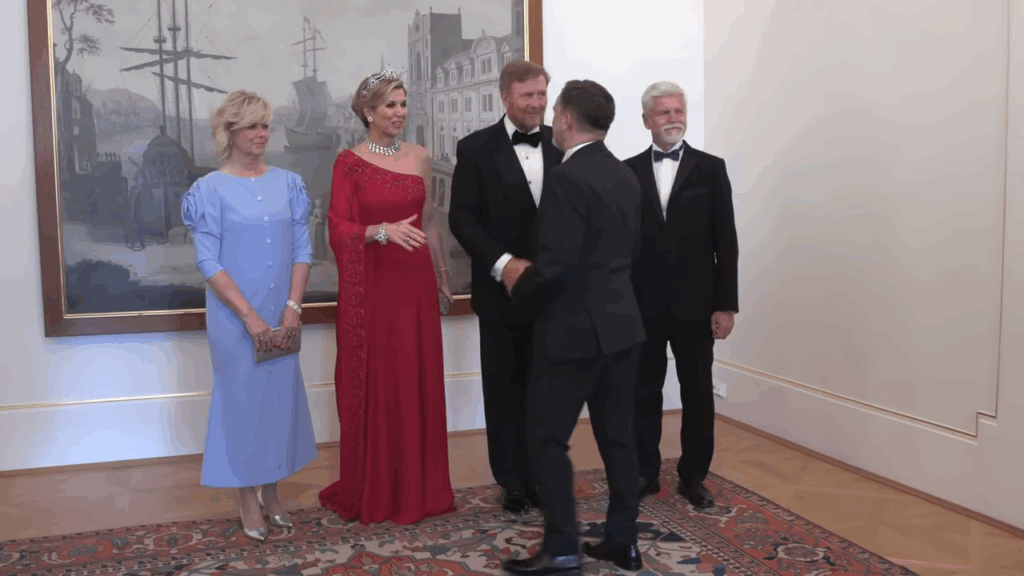 Queen Maxima at Czech Republic State Banquet