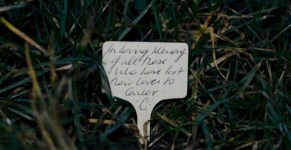The Princess of Wales plants a rose at the Ever After Garden