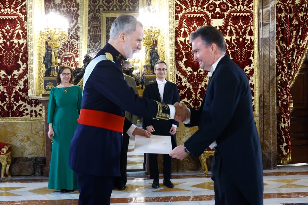 Direct descendant of Europe’s most powerful emperor gets a job in Madrid and has to bow to King Felipe as part of it