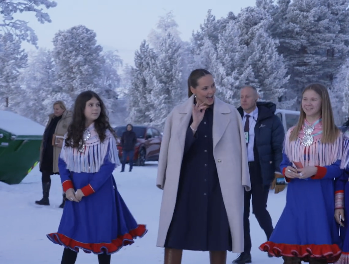 The Northern Lights glow for Princess Ingrid Alexandra during jam-packed solo visit to Finnmark