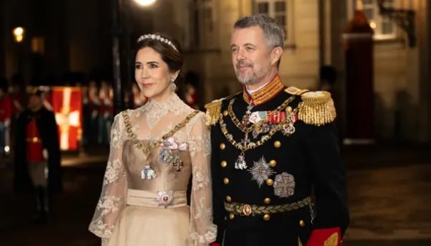 Queen Mary at the New Year's Levee in Denmark