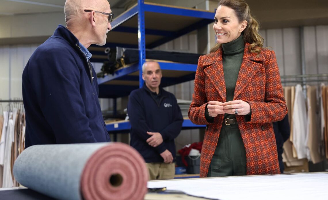 The Princess of Wales at Hiut Denim in West Wales