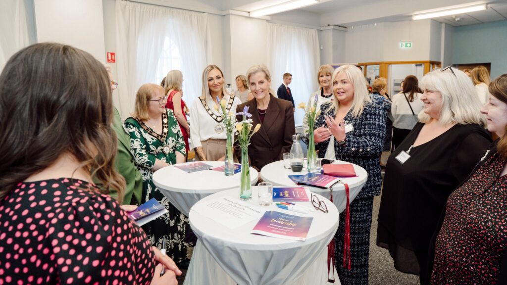 Sophie meets with Women in Leadership graduates at Randalstown Library