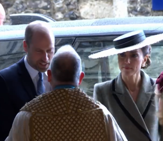 The Prince and Princess of Wales arrive at Canterbur Cathedral