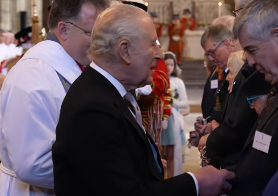 King Charles hands out Maundy Money at St. Asaph Cathedral