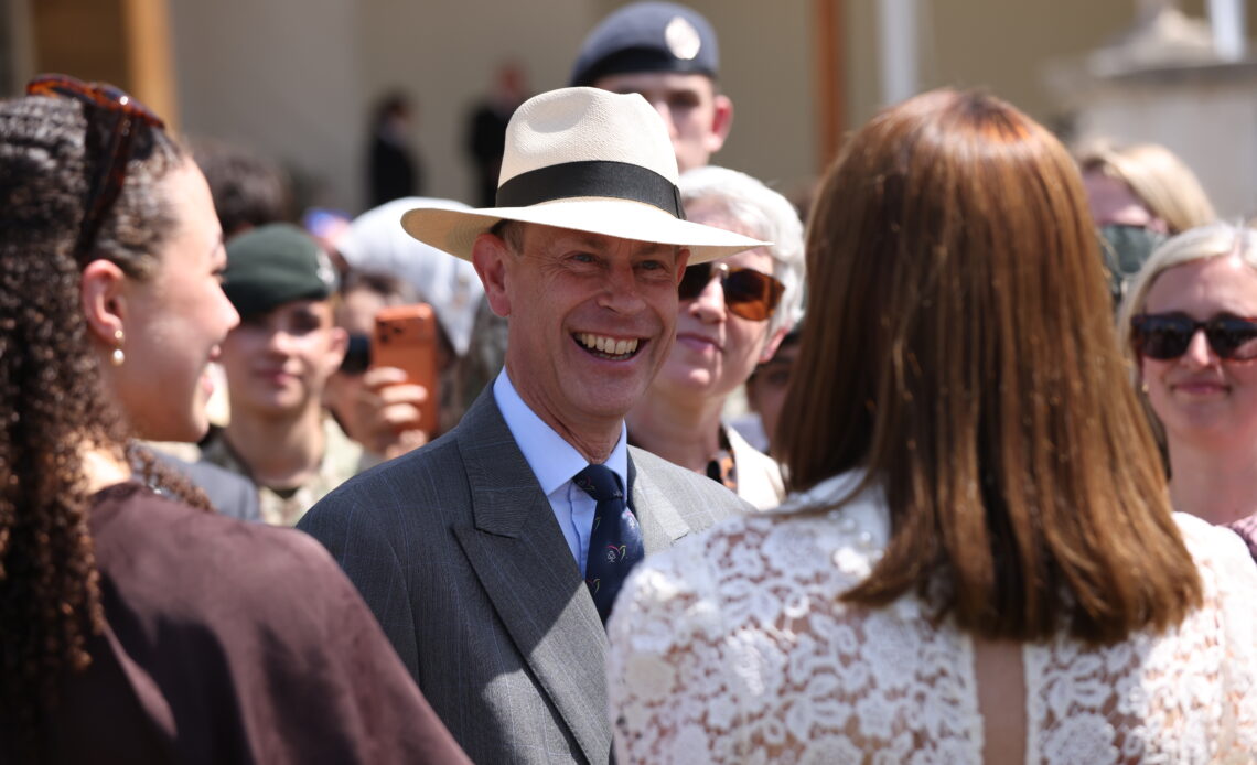 Prince Edward wears a Panama hat