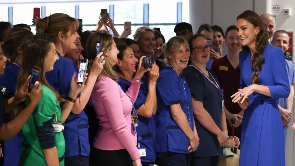 Catherine visits The Christie
