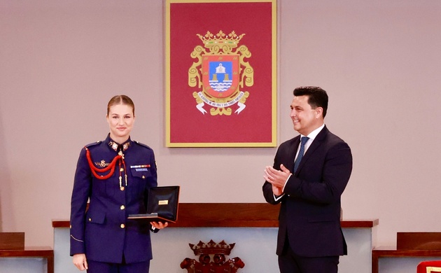 Princess Leonor receives the Gold Medal of the Town of San Javier