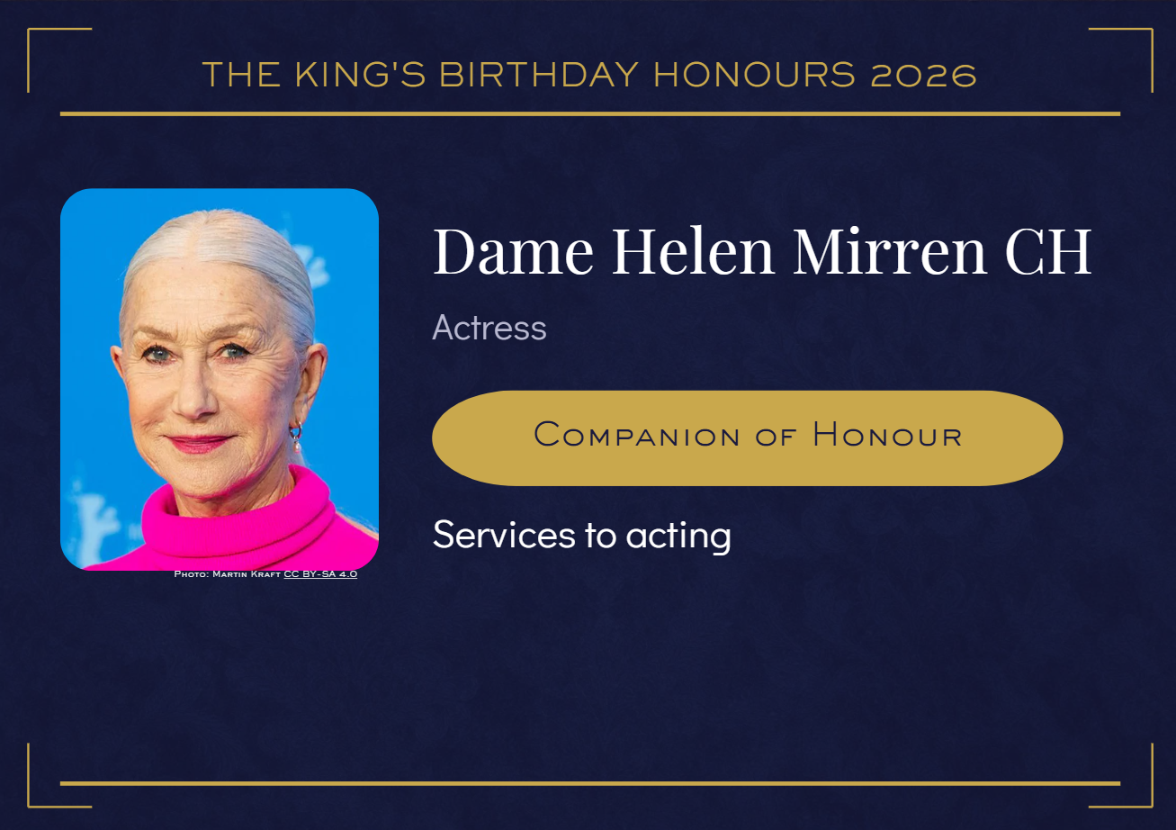 Only 65 people can hold this honour - now Helen Mirren and Don McCullin join them - Royal Central