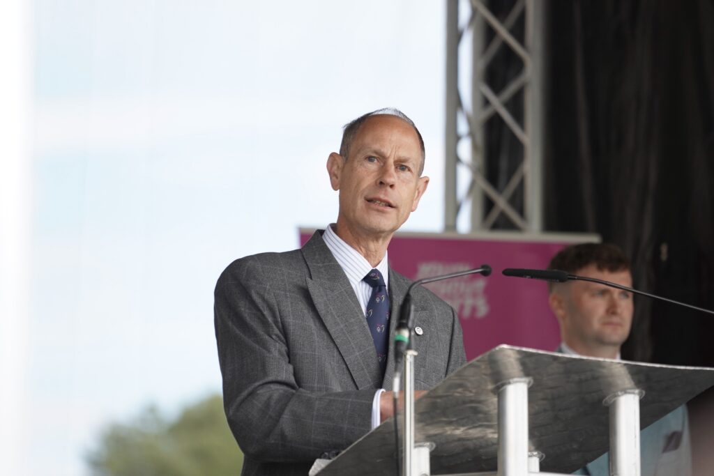 HRH The Duke of Edinburgh speaks at Gold Award Celebration event. Neil Denham