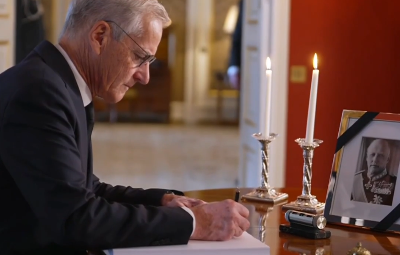 Norway now in official mourning for King Harald with Prime Minister saying ''the nation is in