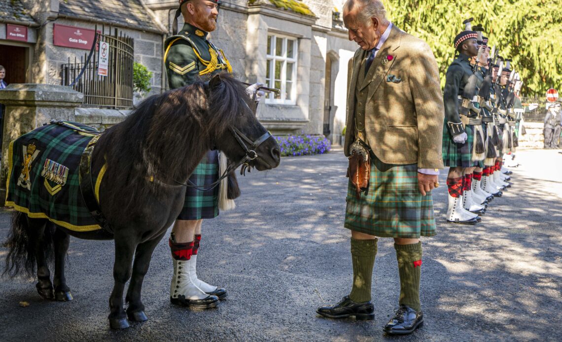 King Charles arrives at Balmoral Castle