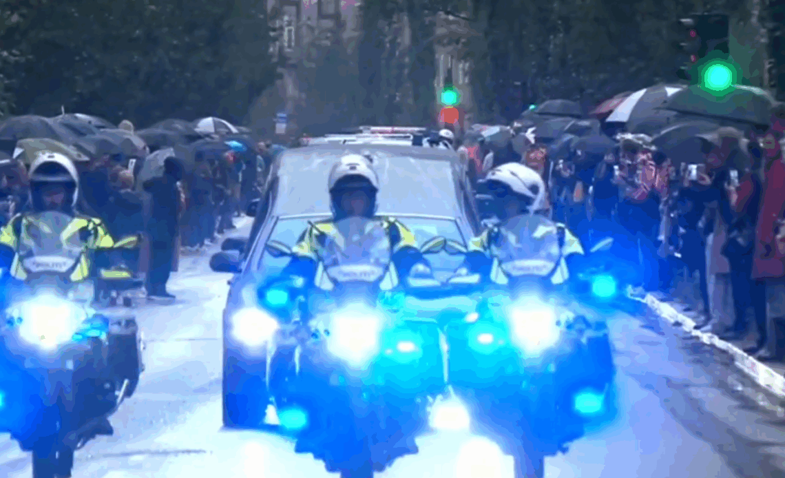 King Harald's coffin comes home