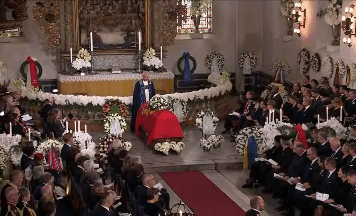 The funeral of King Harald