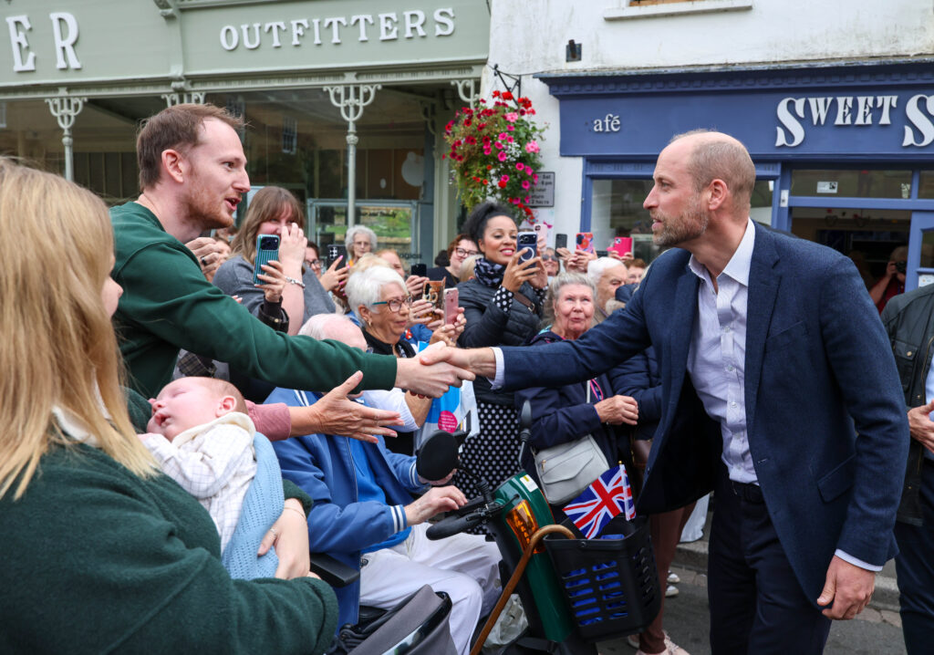 Prince William meets people in Ilmister