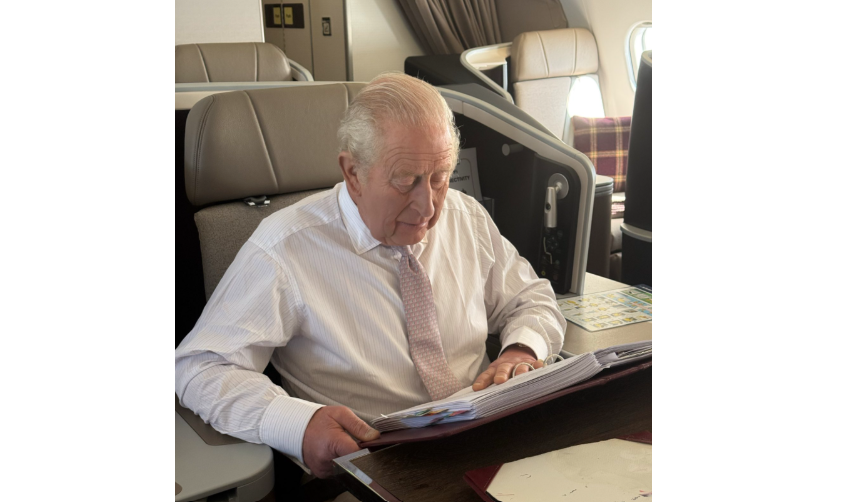 King Charles travels to Bahamas in formal attire to start Caribbean tour